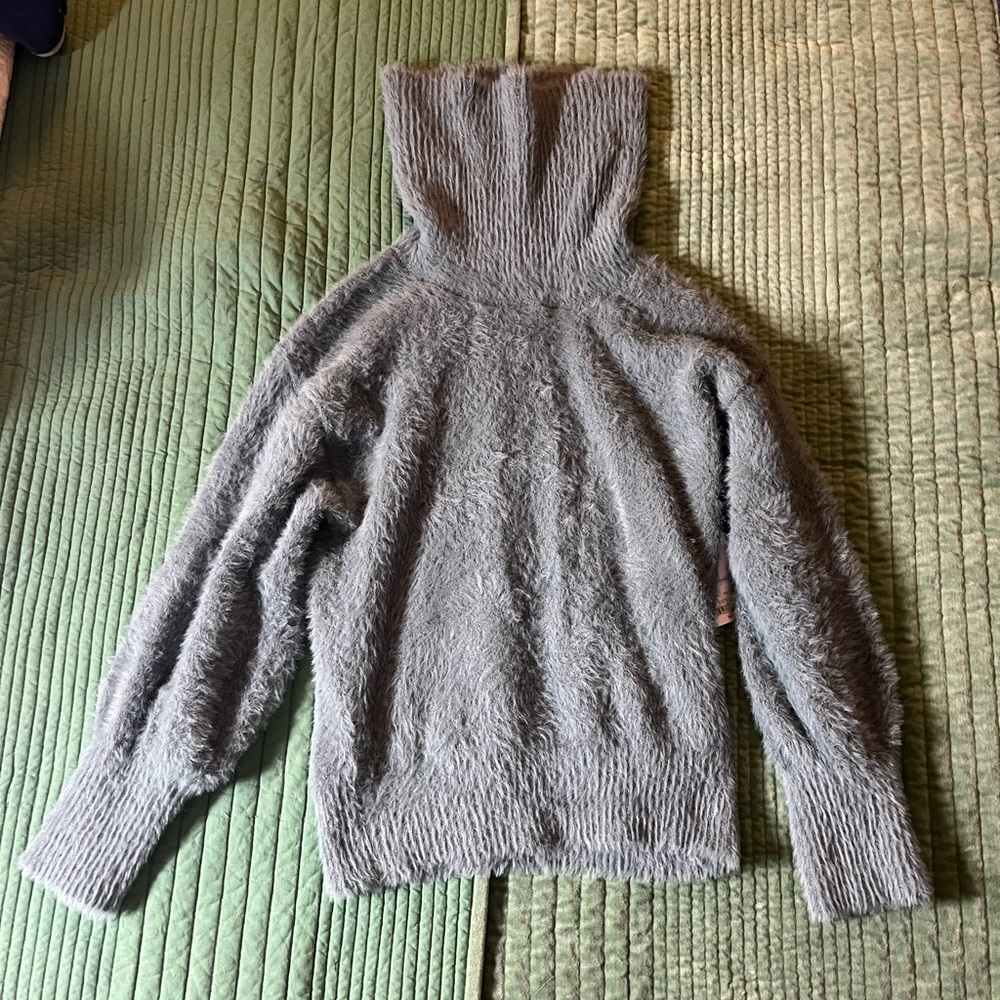 Blue/green Nine West cowl neck sweater